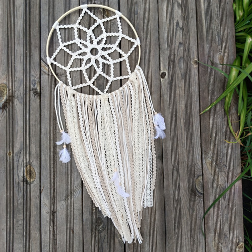 Macramé lapač s mandalou — foto 2