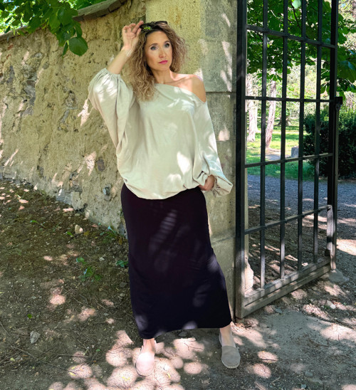Volná béžová tunika — foto 4