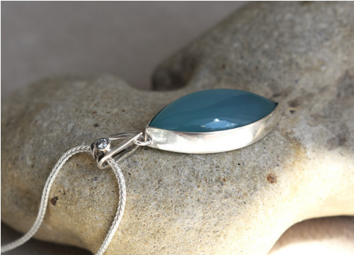 Přívěsek aqua chalcedon — foto 3