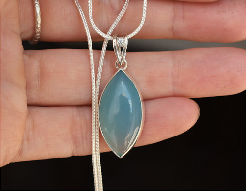 Přívěsek aqua chalcedon — foto 2