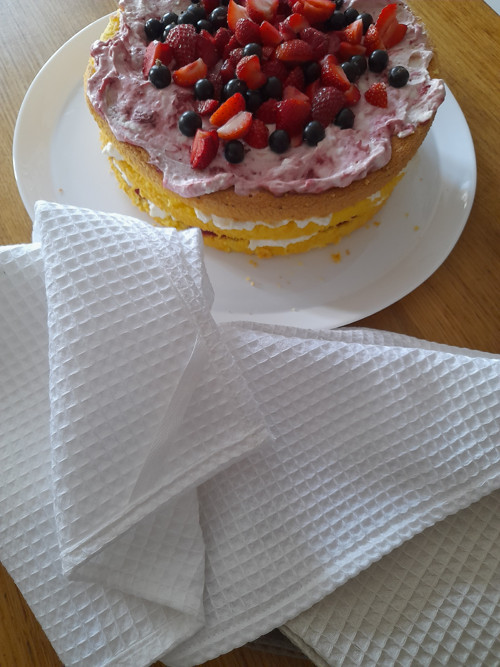 Vaflová utěrka-bílá — foto 3