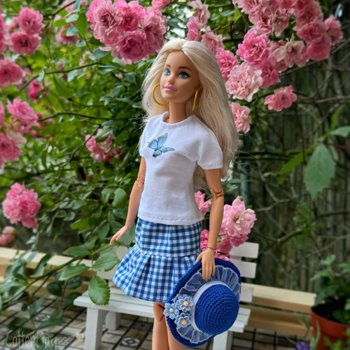 Sada pro Barbie - s modrým kloboučkem — foto 3