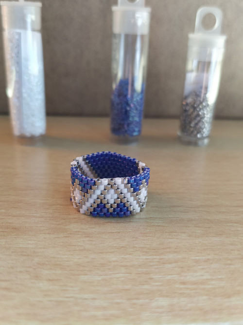 Prstýnek kobaltová modř - vel. 56 — foto 4