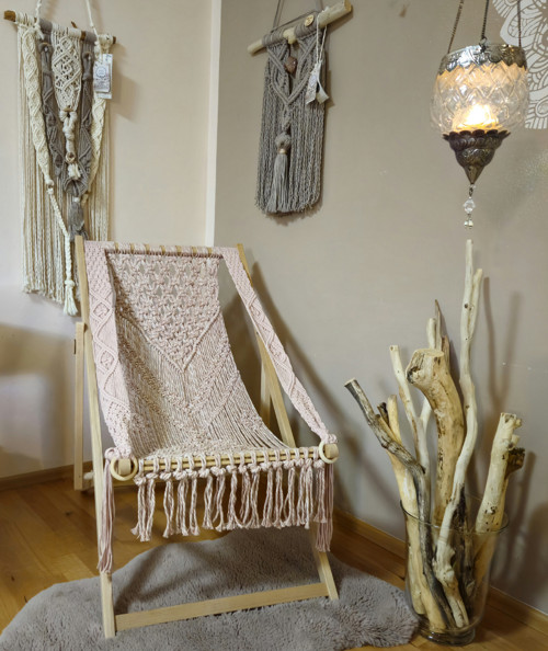 Macramé LEHÁTKO LENY s područkami — foto 6