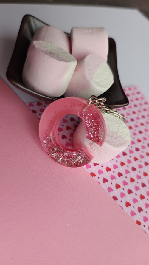 Letter "C" Pink Glitter — foto 2