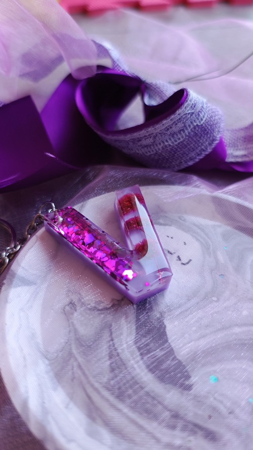 Letter "V" Purple Flower — foto 3