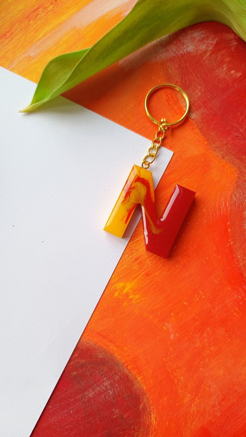 Letter "N" Red Yellow — foto 3