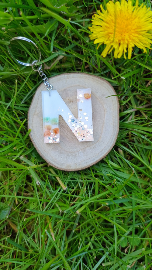 Letter "N" Flower art — foto 2