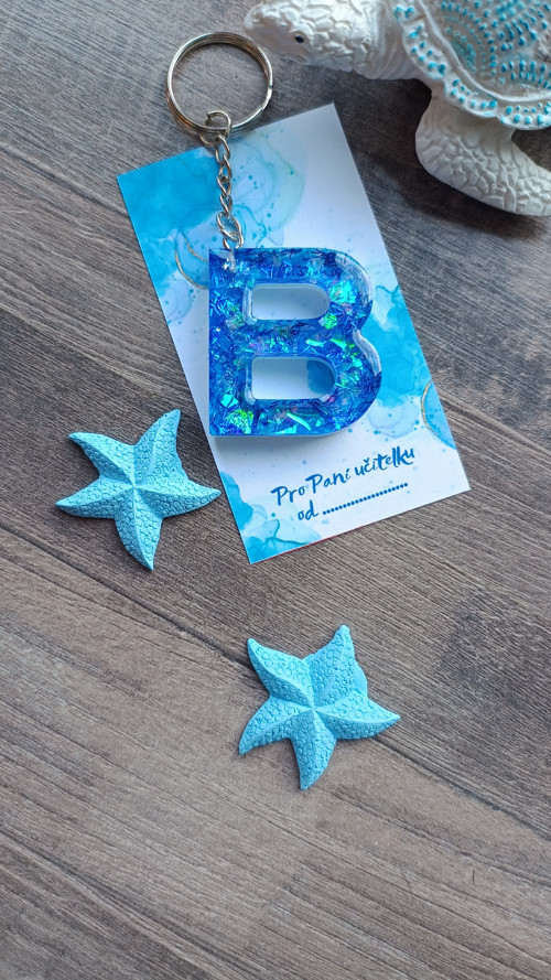 Letter "B" Blue Glitter — foto 2