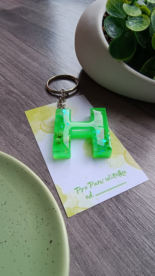 Letter "H" Green Flower — foto 4