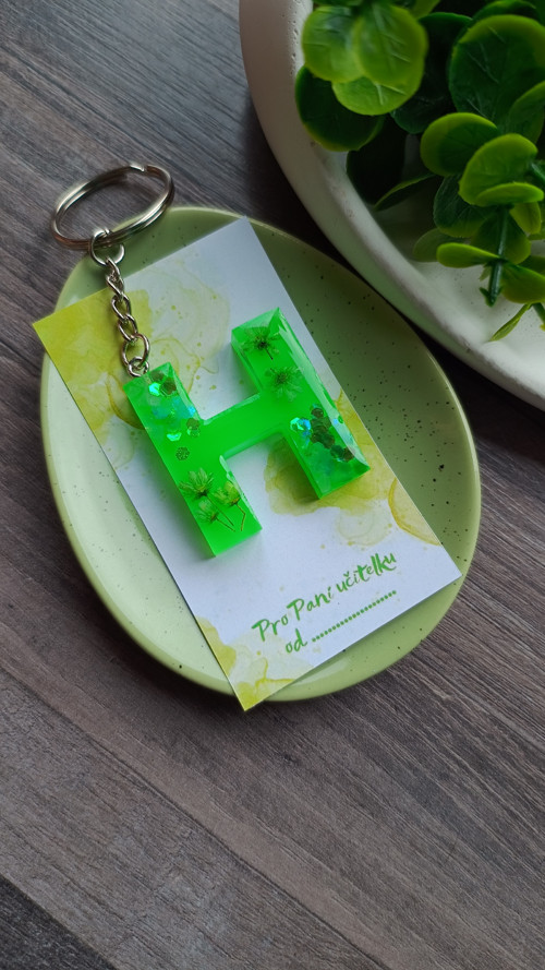Letter "H" Green Flower — foto 2