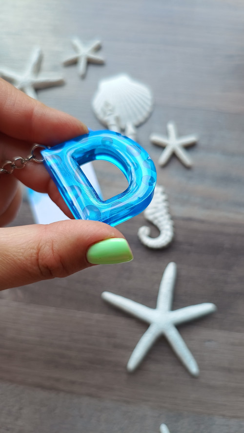 Letter "D" Blue Bubble — foto 5