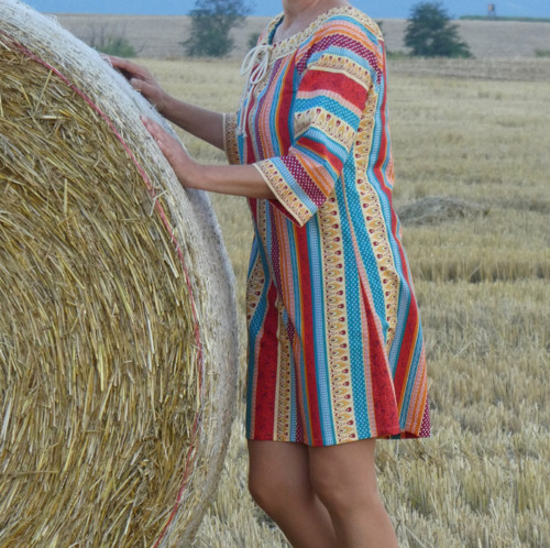 Košeľošaty Farebné pruhy — foto 3