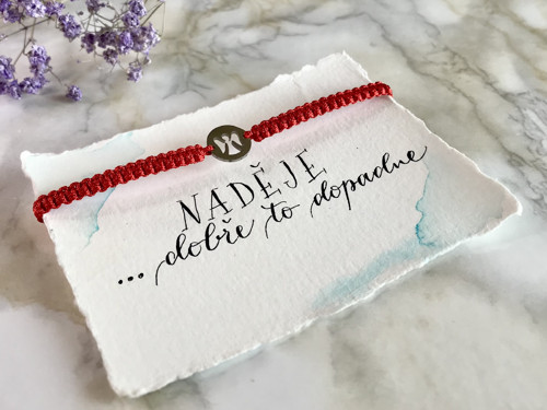 Macramé red, anděl — foto 2