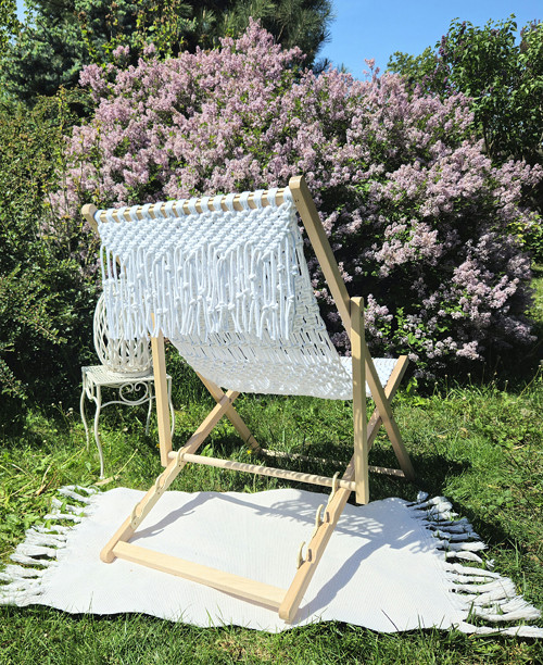 Macramé zahradní LEHÁTKO SONYA — foto 5