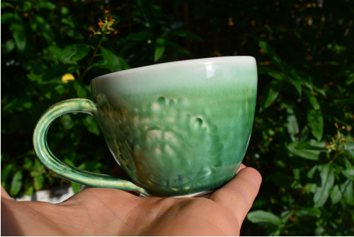Mechový porcelán se srdíčky, 170 ml — foto 3