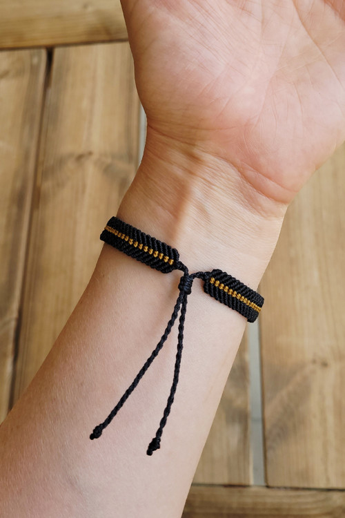 Macramé náramek - tygr — foto 4