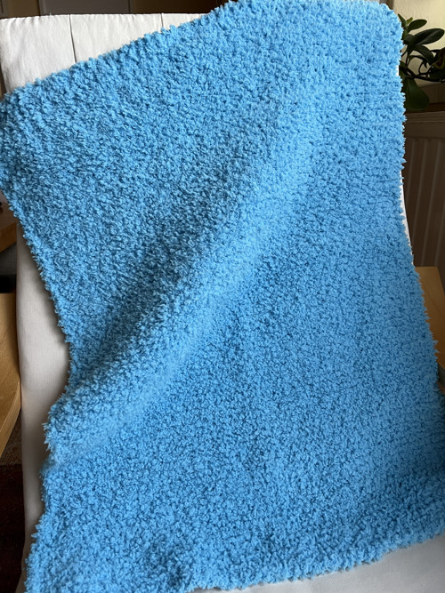 Pletená tyrkysová deka pro miminko — foto 5