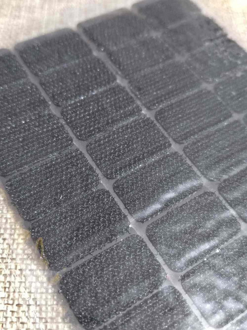 Suchý zip samolepicí obdélníčky 15x25 mm černá — foto 2