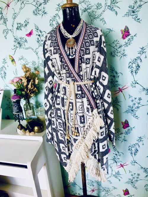 Kardigan boho etno aztécký — foto 2
