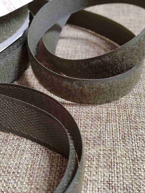 Suchý zip háček + plyš šíře 20 mm khaki — foto 2
