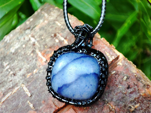 Náhrdelník AVANTURÍN, wire-wrapping — foto 2