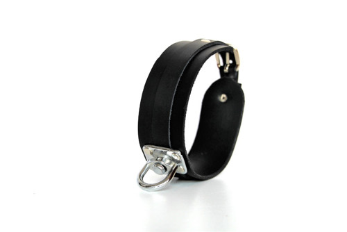 Kožený obojek s obrtlíkem 4 cm — foto 2