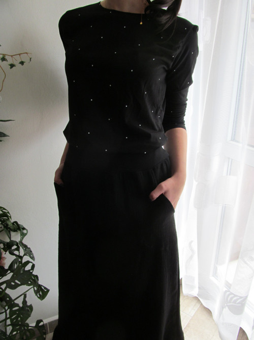 SUKNĚ dlouhá -- mušelín — foto 3