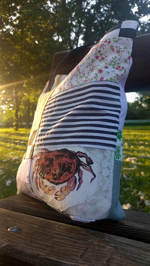 "krab" | taška s nášivkou — foto 3
