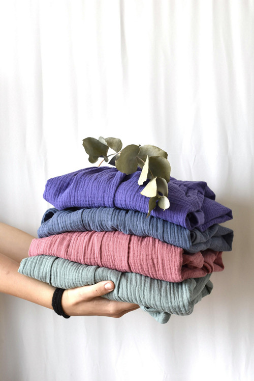 Mušelínové šaty - mauve — foto 2