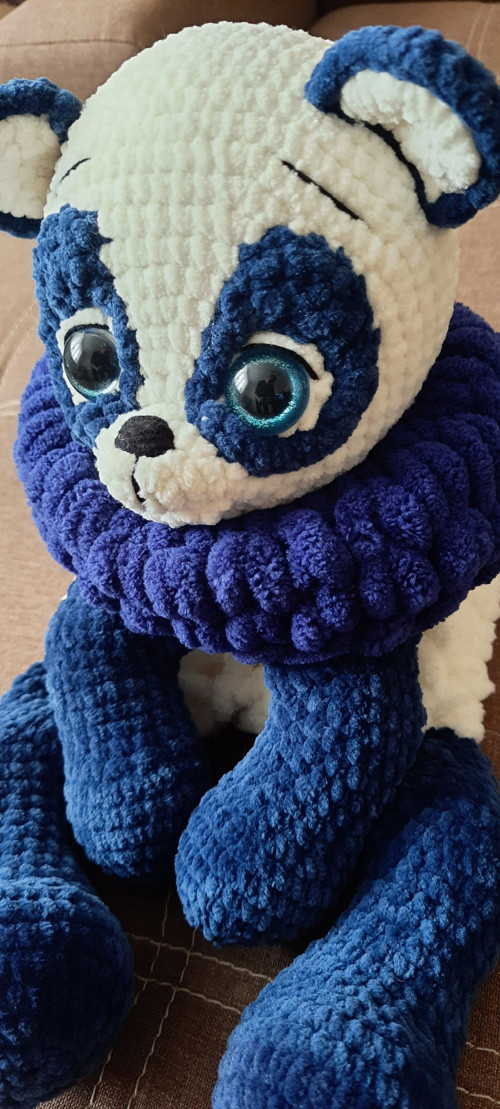 Pyžamkožrout Panda modrá — foto 4