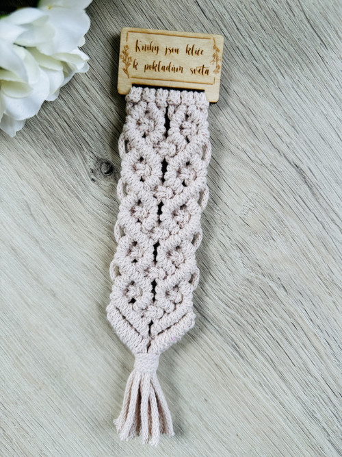 Macramé záložka do knížky — foto 2