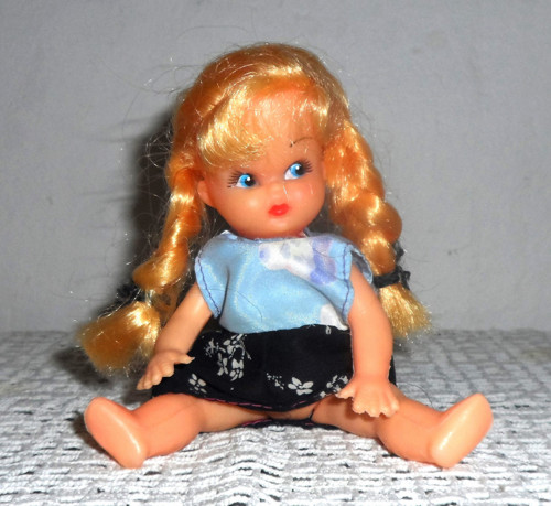 Hračka, česací PANENKA s vlasy, 16,5 cm — foto 4