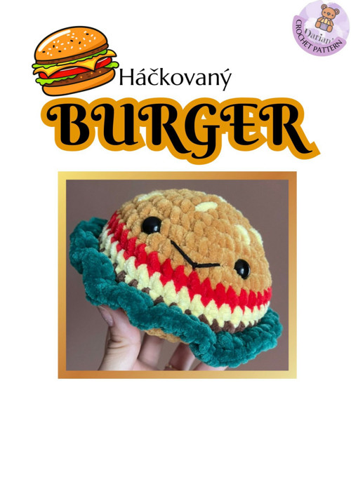 Háčkovací BOX "Uháčkuj si sám" - mini burger — foto 5