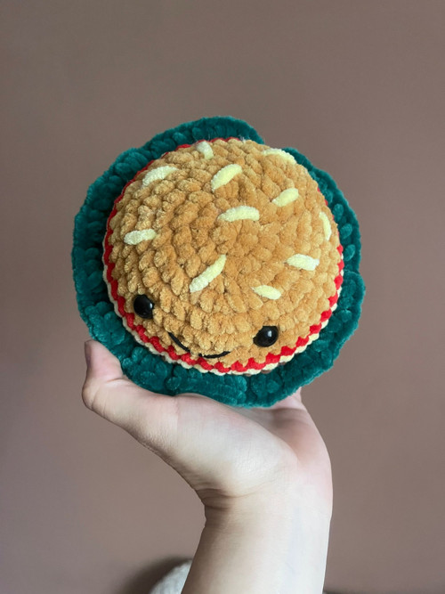 Návod na háčkovaný mini burger — foto 2