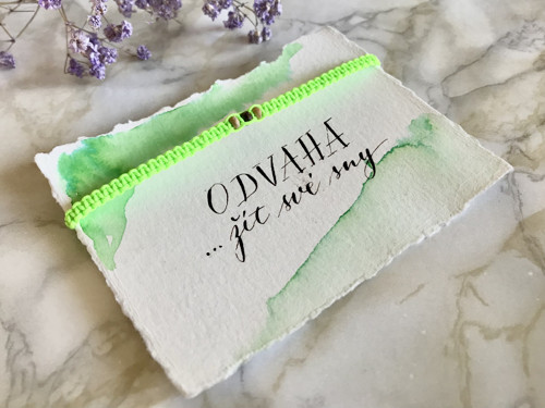 Macramé lime neon — foto 2