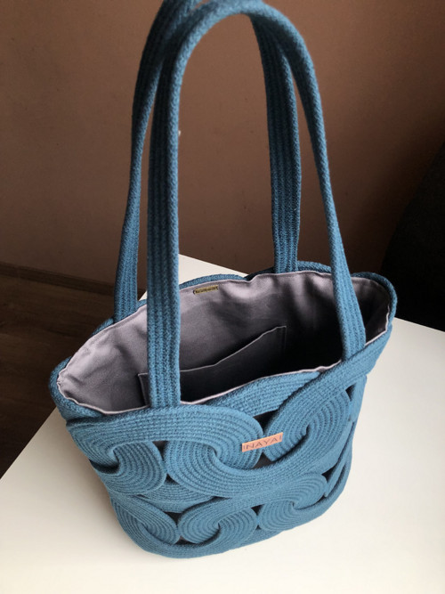 Kabelka handmade ze šňůry — foto 2