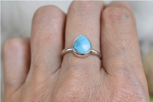Prstýnek larimar — foto 5