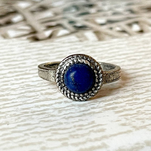 Prsten s lapisem lazuli E034 — foto 4