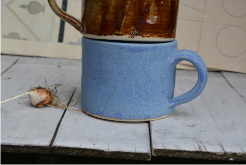 Zářivě modrý velký hrnek... 700 ml — foto 2