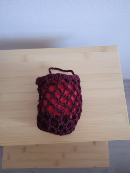 Háčkované boty višně — foto 3