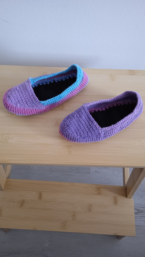 Háčkované boty fialky — foto 2