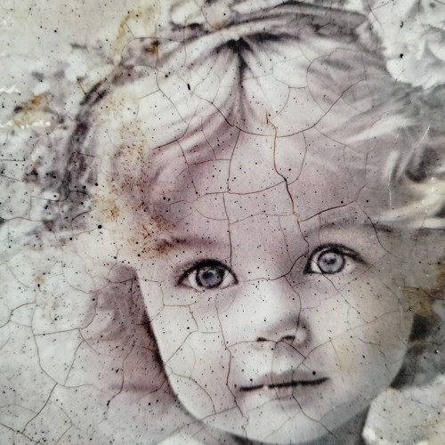 Originální vintage obrázek holčičky — foto 2