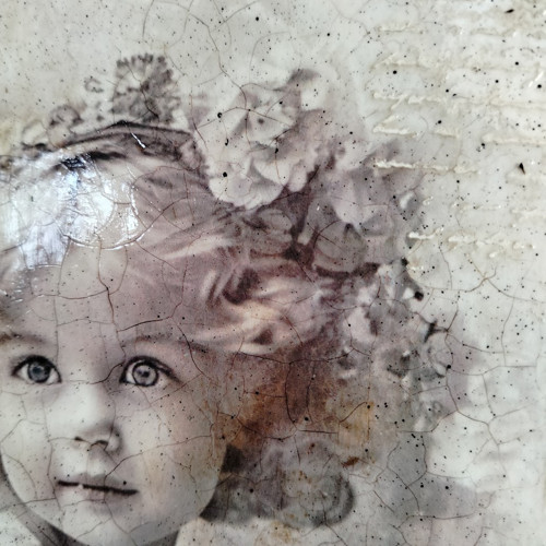 Originální vintage obrázek holčičky — foto 5