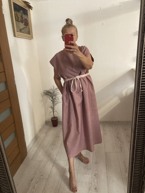 Ľanové Šaty s Vreckami /MUAve/ — foto 4