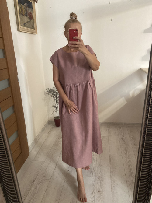 Ľanové Šaty s Vreckami /MUAve/ — foto 2