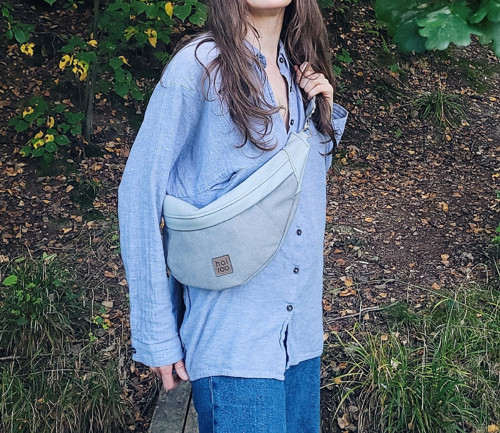 Ledvinka Haru světle šedá — foto 3