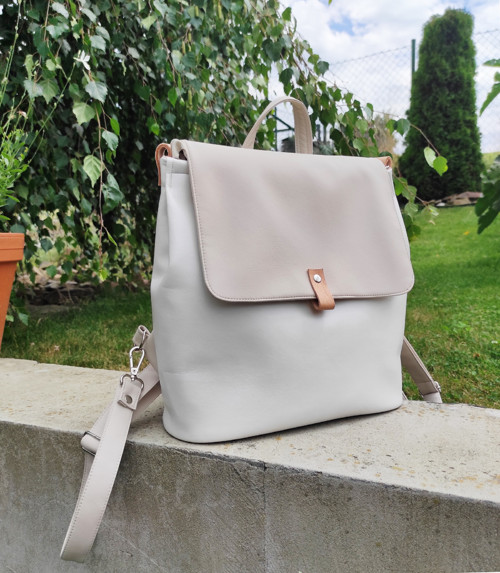 Vanessa backpack bílá s pudrovou — foto 2