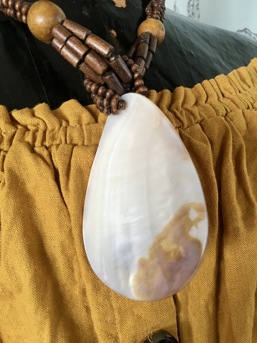 Náhrdelník etno boho s perletí — foto 5