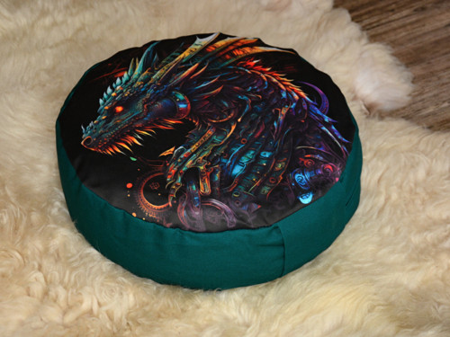 Meditační polštář Steampunk dragon — foto 3